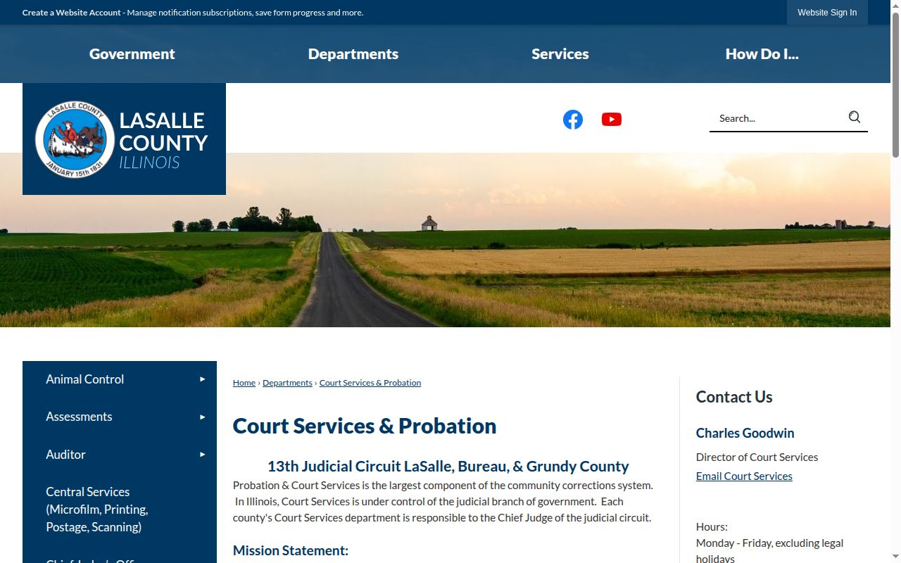 LaSalle County probation supervision office contact information